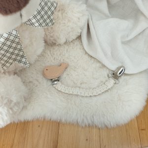 Attache Doudou - Beige & Attache Baleine