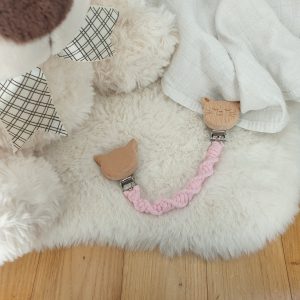 Attache Doudou - Rose & Attaches Chat