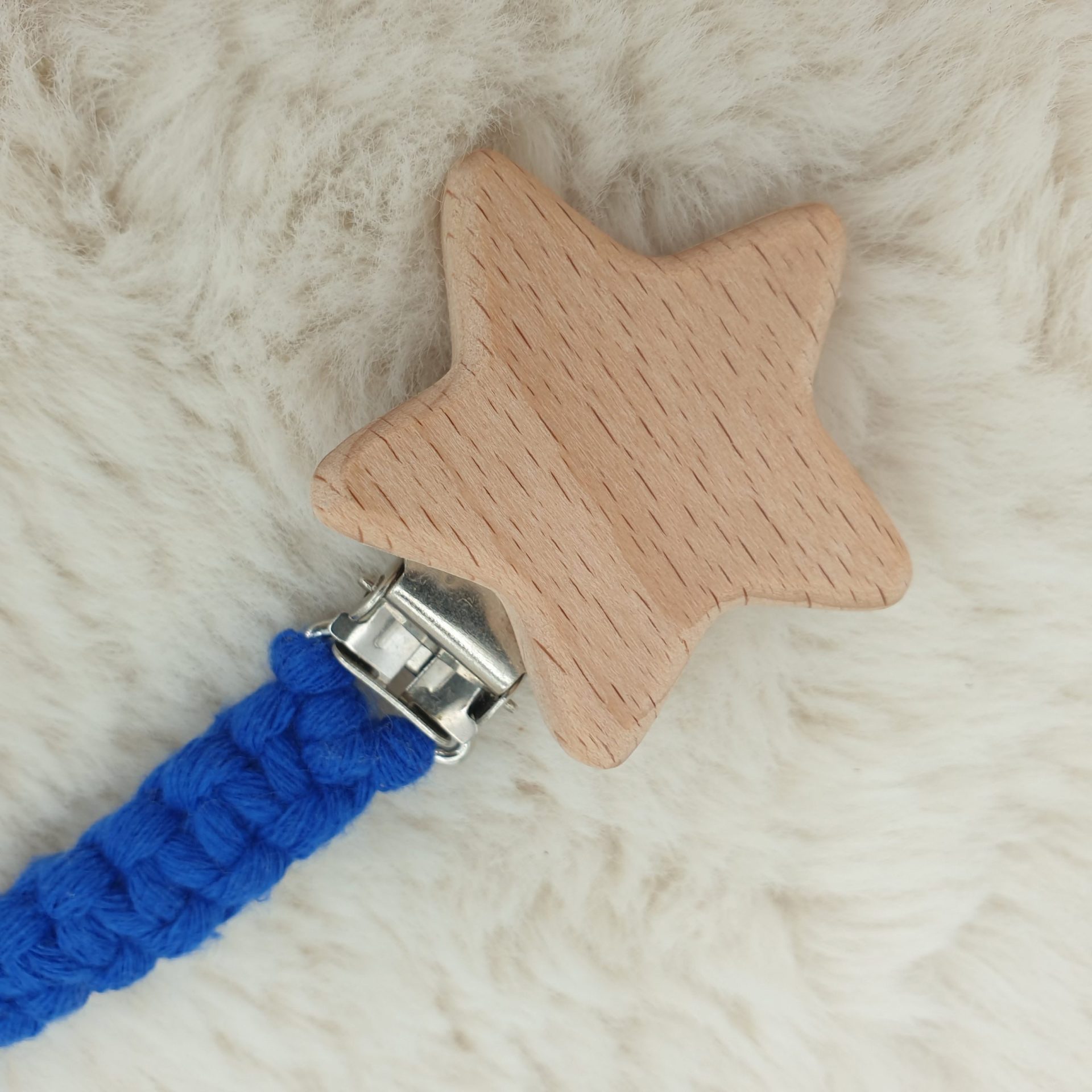 Attache Doudou - Bleu & Attache Étoile et Nuage – Image 2