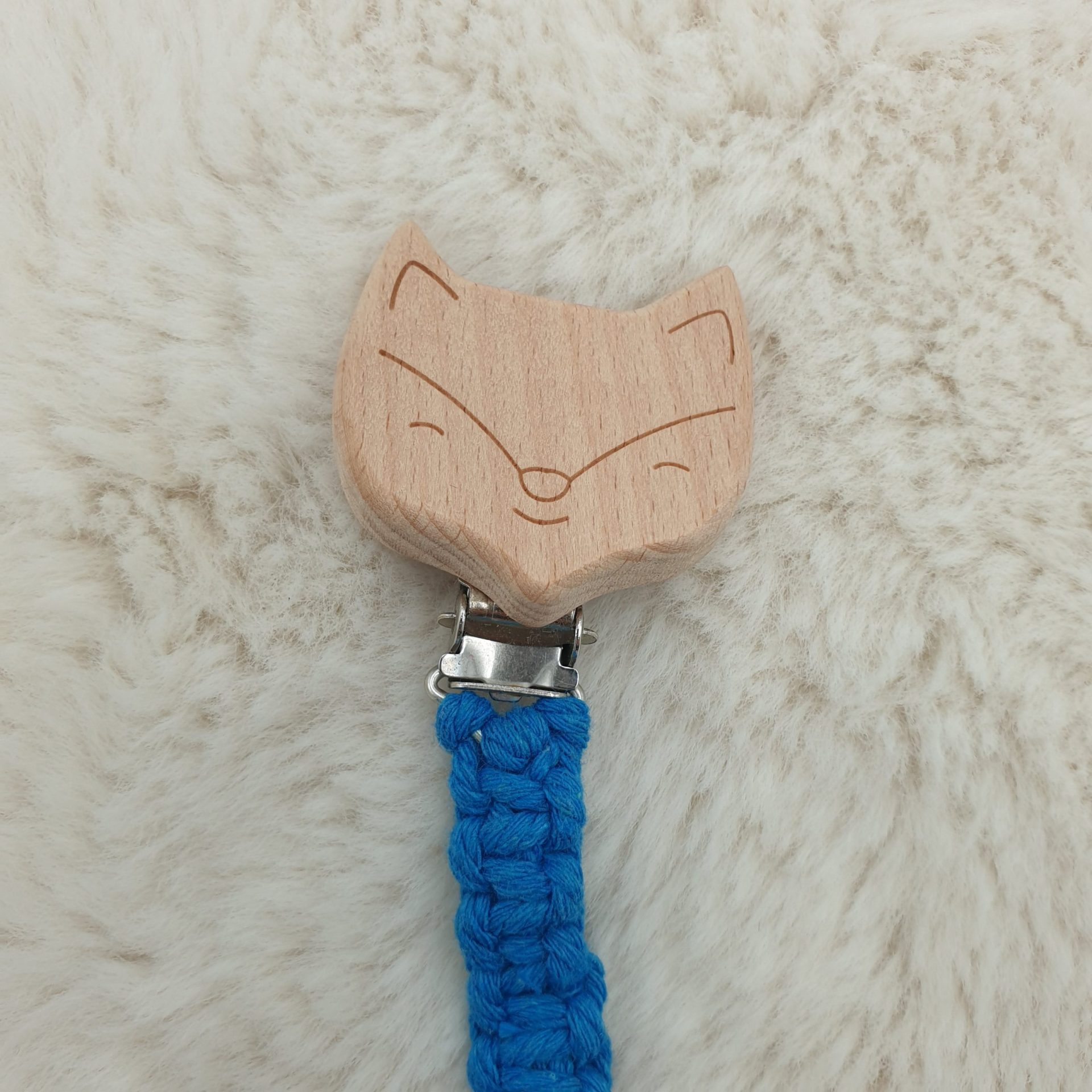Attache Doudou - Bleu & Attaches Renard et Rond – Image 2