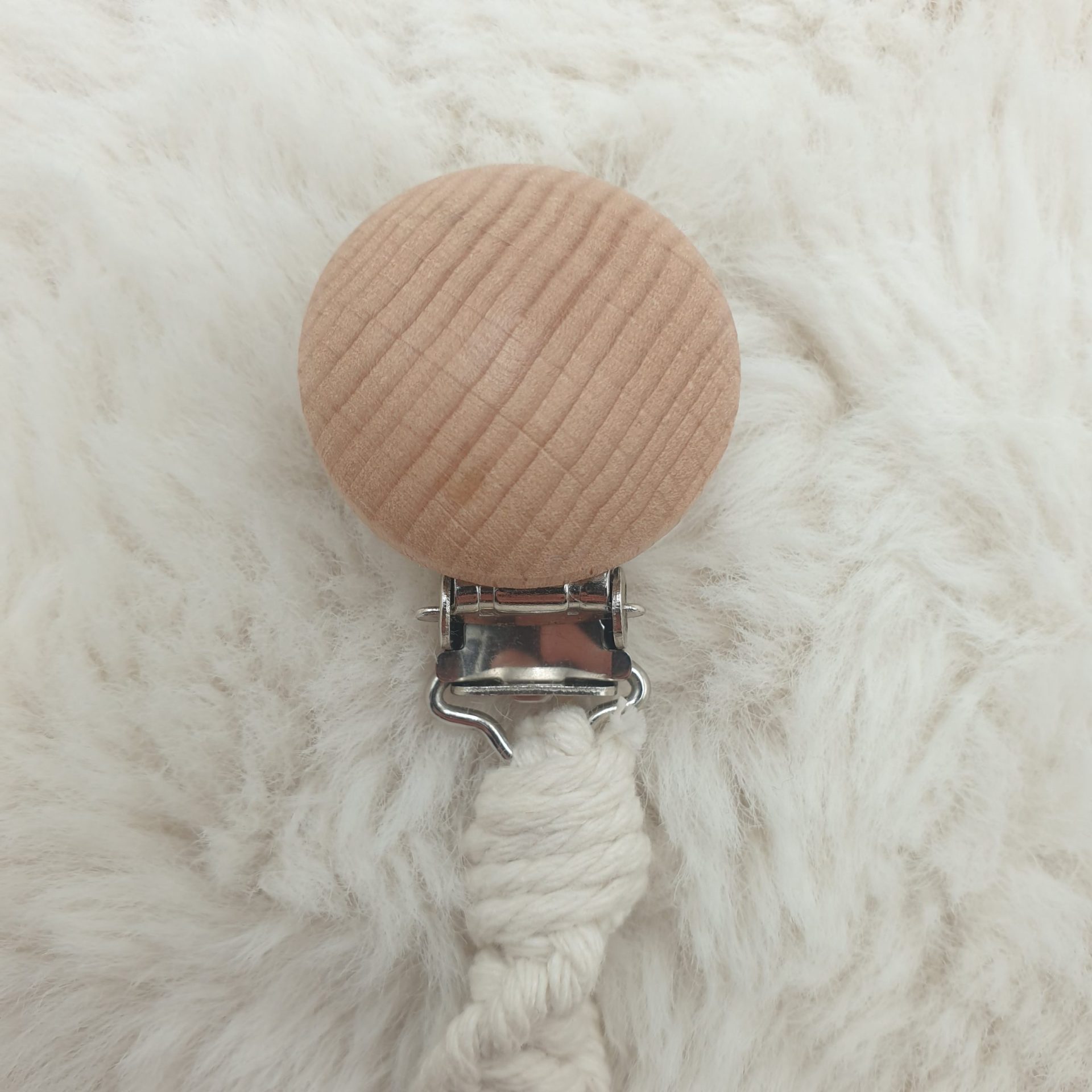 Attache Doudou et Tétine – Beige & Attaches Renard et Rond – Image 5