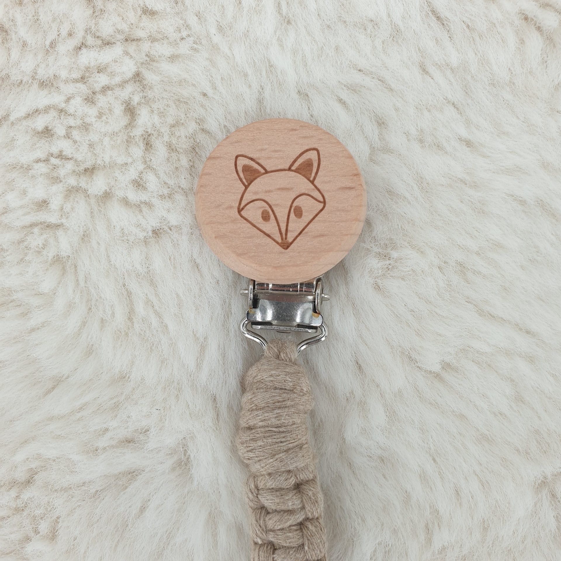 Attache Doudou Universel – Beige Foncé & Attaches Renard – Image 4