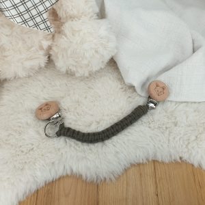 Attache Doudou Universel – Beige Foncé & Attaches Renard