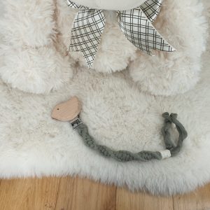 Attache Tétine / Sucette - Vert & Attache Oiseau