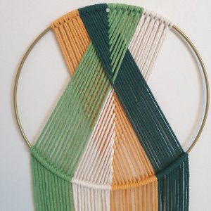 Macramé Mural - Anneau de Couleur