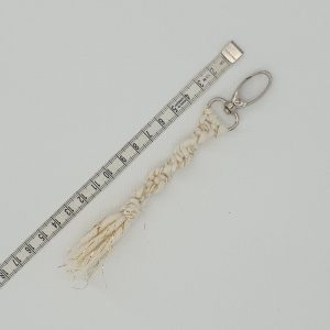 Porte-clés – Blanc Doré Torsadé