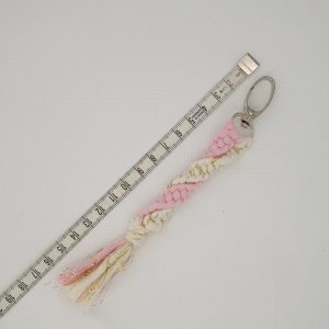 Porte-clés – Blanc et Rose