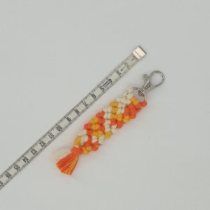 Porte-clés – Orange, Jaune et Blanc